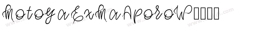 MotoyaExMaAporoW字体转换