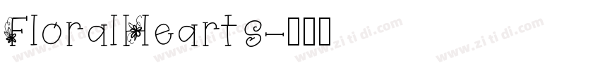 FloralHearts字体转换