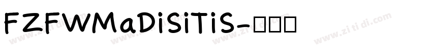 FZFWMaDiSiTiS字体转换