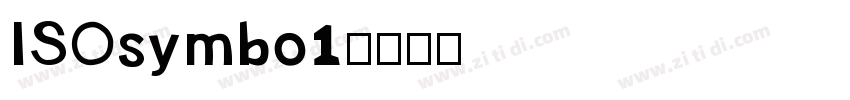 ISOsymbo1字体转换