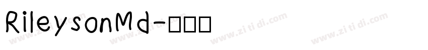 RileysonMd字体转换