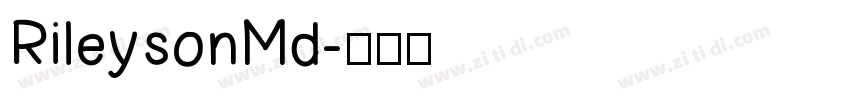 RileysonMd字体转换