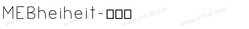 MEBheiheit字体转换