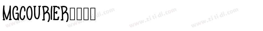 MgCourier字体转换