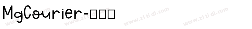 MgCourier字体转换