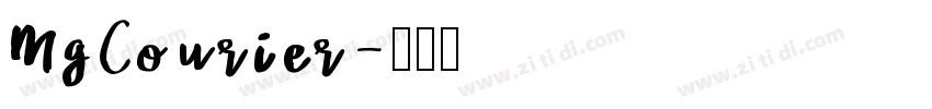 MgCourier字体转换