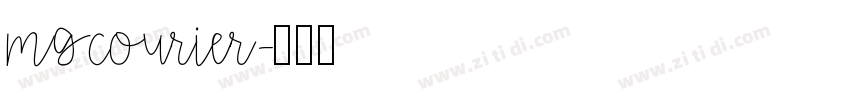 MgCourier字体转换