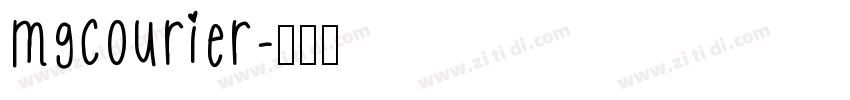 MgCourier字体转换