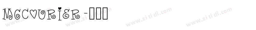 MgCourier字体转换