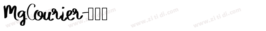 MgCourier字体转换
