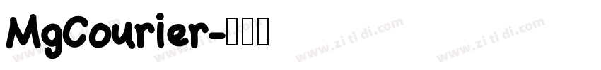 MgCourier字体转换