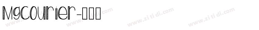 MgCourier字体转换