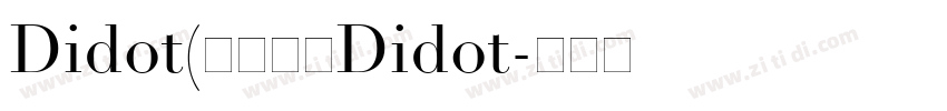 Didot(标准原版Didot字体转换
