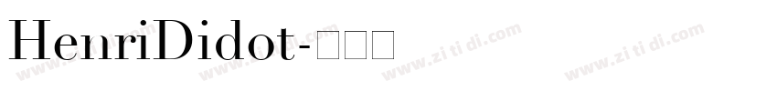 HenriDidot字体转换