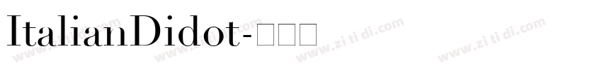 ItalianDidot字体转换