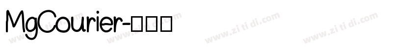 MgCourier字体转换