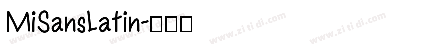 MiSansLatin字体转换