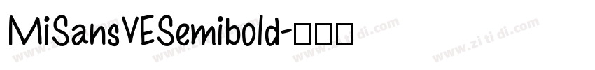 MiSansVESemibold字体转换