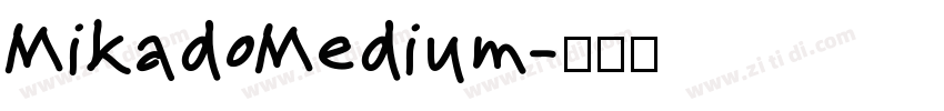 MikadoMedium字体转换