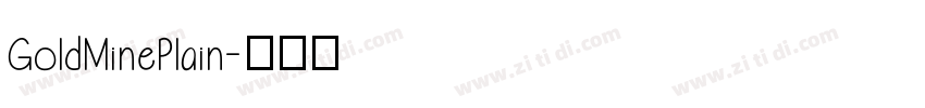 GoldMinePlain字体转换