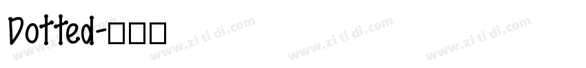 Dotted字体转换