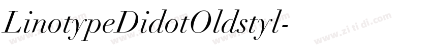 LinotypeDidotOldstyl字体转换