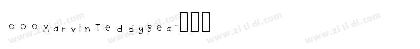 000MarvinTeddyBea字体转换