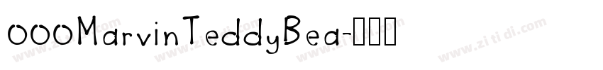 000MarvinTeddyBea字体转换