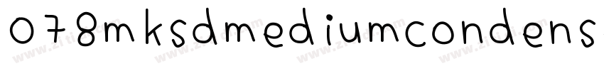 078mksdmediumcondensed字体转换