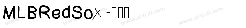 MLBRedSox字体转换