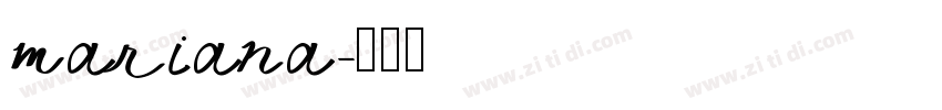 mariana字体转换
