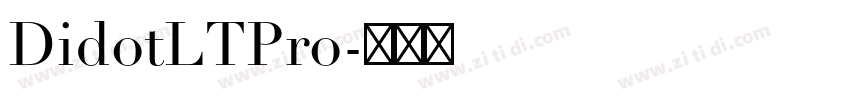 DidotLTPro字体转换
