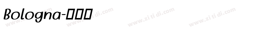 Bologna字体转换