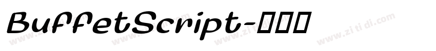 BuffetScript字体转换