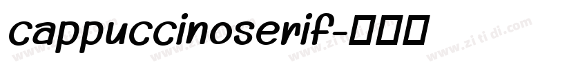 cappuccinoserif字体转换