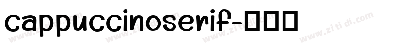 cappuccinoserif字体转换