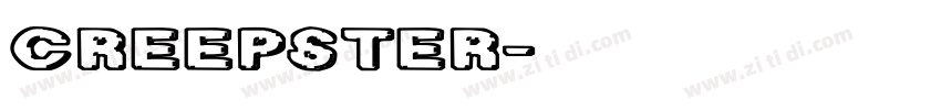 Creepster字体转换