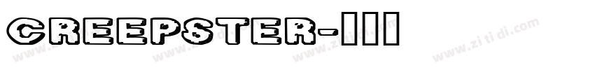 Creepster字体转换