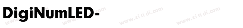 DigiNumLED字体转换