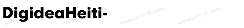 DigideaHeiti字体转换