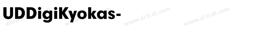 UDDigiKyokas字体转换