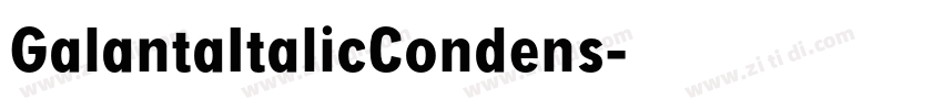 GalantaItalicCondens字体转换