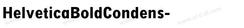 HelveticaBoldCondens字体转换