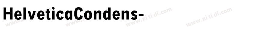 HelveticaCondens字体转换