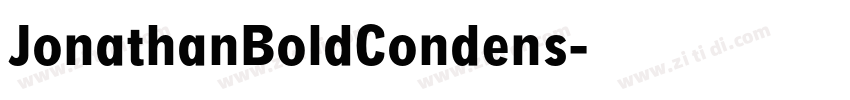 JonathanBoldCondens字体转换