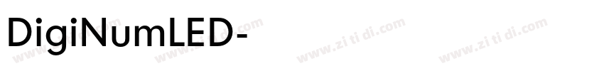 DigiNumLED字体转换