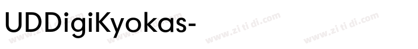 UDDigiKyokas字体转换