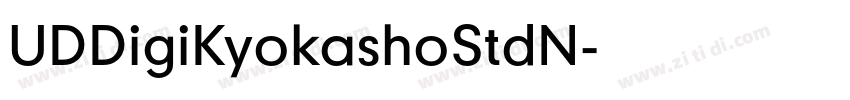 UDDigiKyokashoStdN字体转换