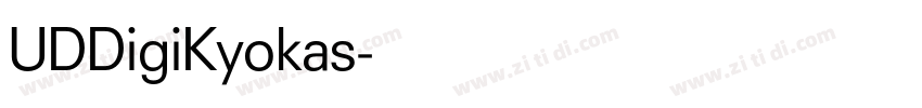 UDDigiKyokas字体转换