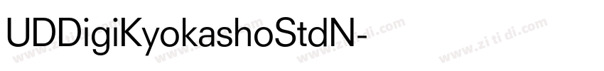 UDDigiKyokashoStdN字体转换